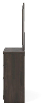 Shaehartin Dark Brown Dresser and Mirror from Ashley - Luna Furniture