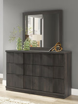 Shaehartin Dark Brown Dresser and Mirror from Ashley - Luna Furniture