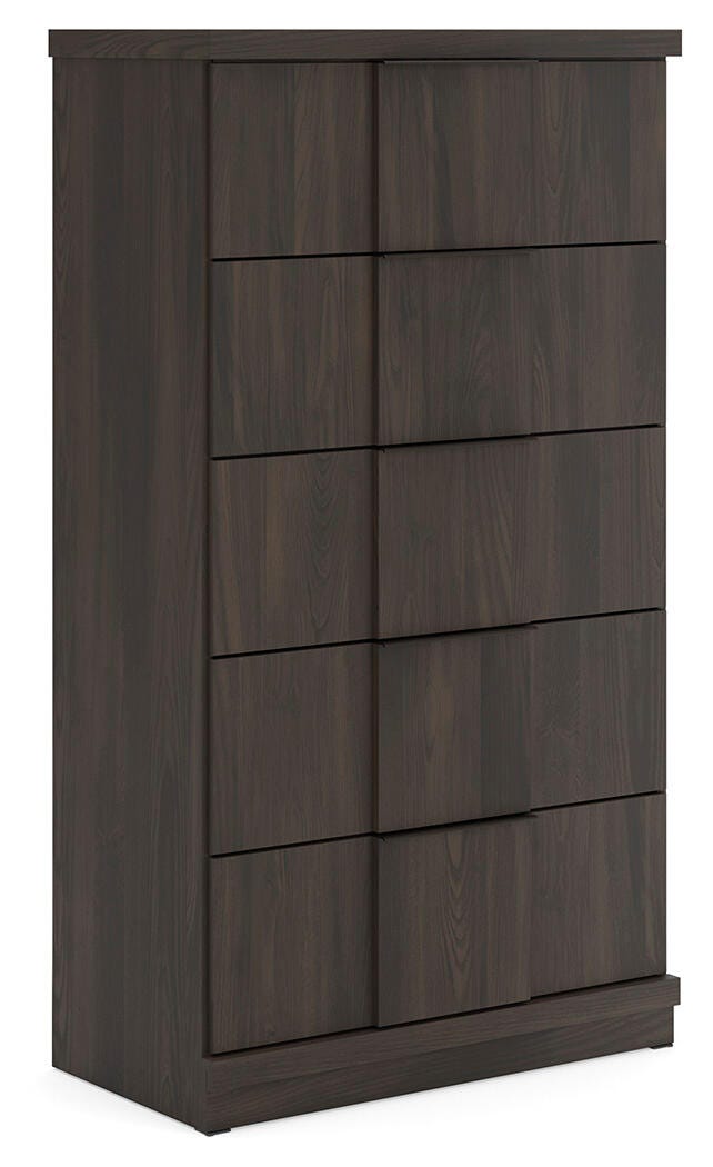Shaehartin Dark Brown Chest of Drawers from Ashley - Luna Furniture