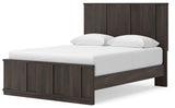Shaehartin Dark Brown Queen Panel Platform Bed from Ashley - Luna Furniture