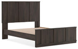 Shaehartin Dark Brown Queen Panel Platform Bed from Ashley - Luna Furniture