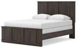 Shaehartin Dark Brown Queen Panel Bed from Ashley - Luna Furniture