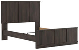 Shaehartin Dark Brown Queen Panel Bed from Ashley - Luna Furniture
