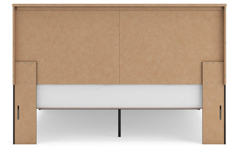 Shaehartin Dark Brown King Panel Platform Bed from Ashley - Luna Furniture