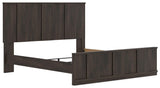 Shaehartin Dark Brown King Panel Bed from Ashley - Luna Furniture