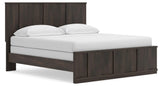 Shaehartin Dark Brown King Panel Bed from Ashley - Luna Furniture