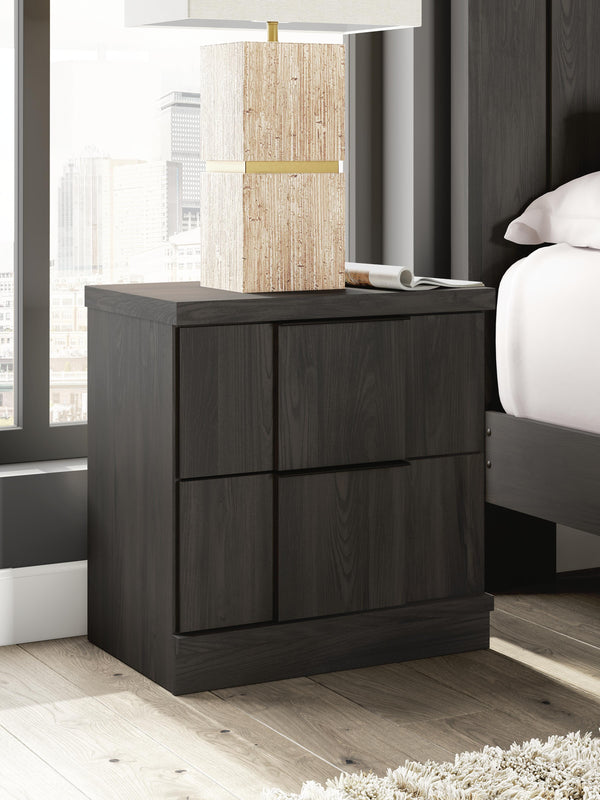 Shaehartin Dark Brown Nightstand
