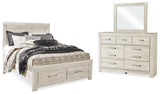Bellaby Whitewash Storage Platform Bedroom Set from Ashley Furniture - Luna Furniture