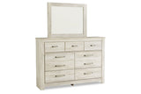 Bellaby Whitewash Dresser and Mirror from Ashley - Luna Furniture