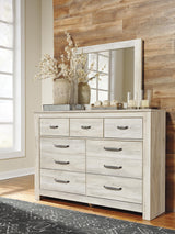Bellaby Whitewash Dresser and Mirror from Ashley Furniture - Luna Furniture