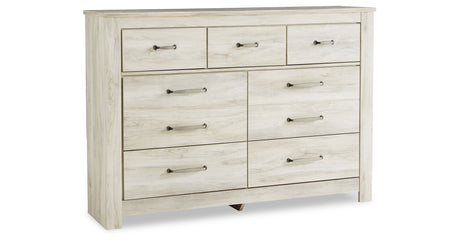 Bellaby Whitewash Queen Storage Panel Bed with Dresser and Nightstand from Ashley - Luna Furniture