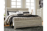 Bellaby Whitewash King Panel Bed from Ashley - Luna Furniture