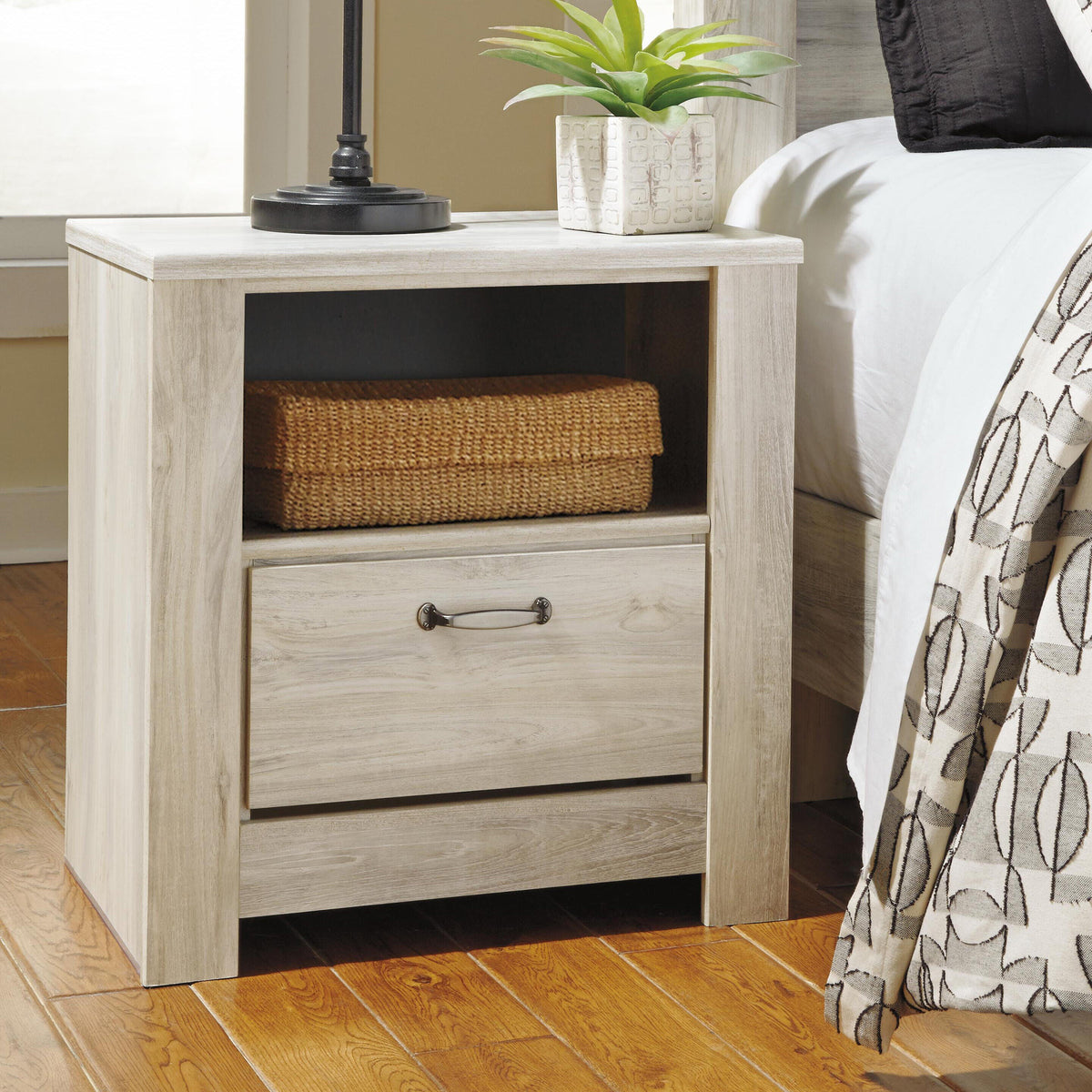 Bellaby Whitewash Nightstand from Ashley - Luna Furniture