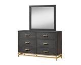 Trevor Brown/Gold Dresser Mirror