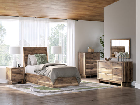Chirason Brown Storage Youth Panel Bedroom Set with 2 One-Side Drawers from Ashley - Luna Furniture