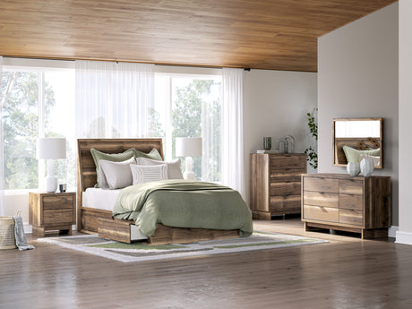 Chirason Brown Storage Panel Bedroom Set with 2 One-Side Drawers from Ashley - Luna Furniture