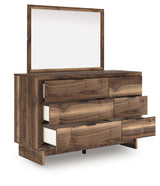 Chirason Full Panel Platform Bed, Dresser and Mirror from Ashley Furniture - Luna Furniture
