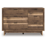 Chirason Brown Storage Panel Bedroom Set with 4 Side Drawers from Ashley Furniture - Luna Furniture