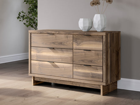 Chirason Brown Storage Panel Bedroom Set with 4 Side Drawers from Ashley Furniture - Luna Furniture