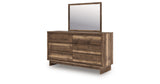 Chirason Full Upholstered Bed, Dresser and Mirror from Ashley Furniture - Luna Furniture