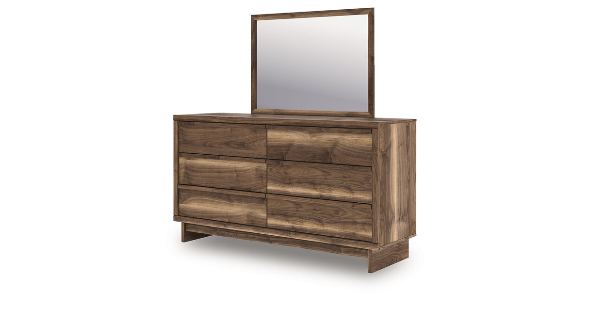 Chirason Brown Dresser and Mirror from Ashley Furniture - Luna Furniture