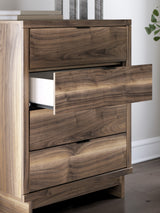 Chirason Brown Storage Panel Bedroom Set with 2 One-Side Drawers from Ashley - Luna Furniture