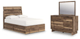Chirason Full Panel Storage Bed, Dresser and Mirror from Ashley Furniture - Luna Furniture
