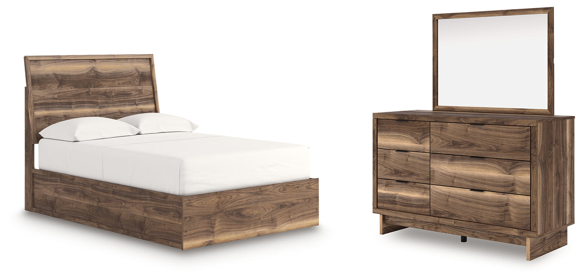 Chirason Full Panel Platform Bed, Dresser and Mirror from Ashley Furniture - Luna Furniture