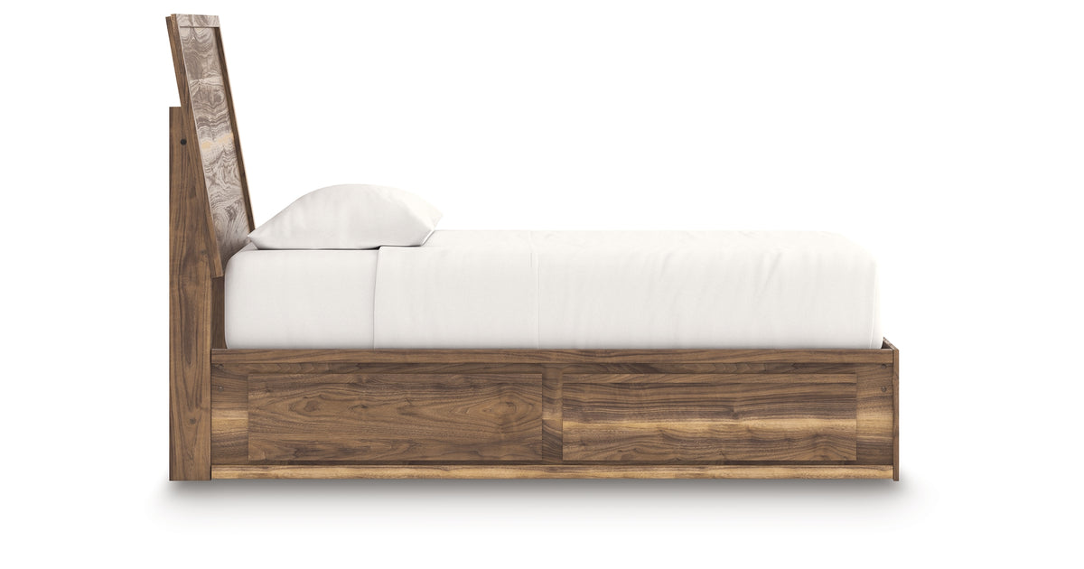 Chirason Twin Panel Bed with Storage, Dresser and Mirror from Ashley Furniture - Luna Furniture