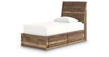 Chirason Twin Panel Bed with Storage, Dresser and Mirror from Ashley Furniture - Luna Furniture