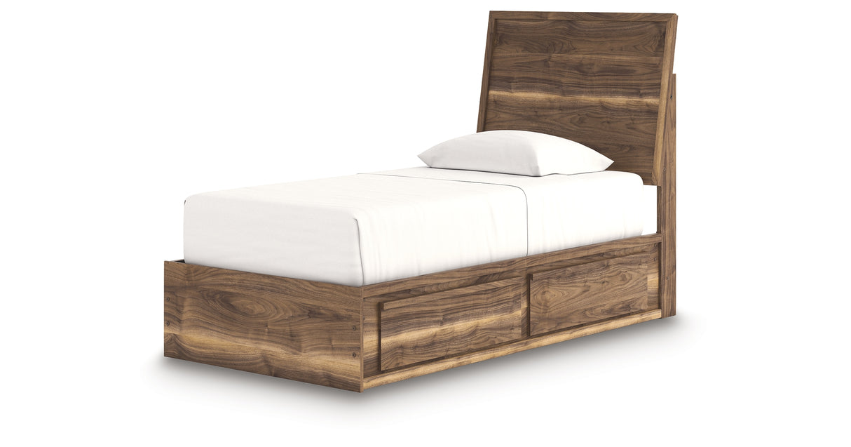 Chirason Twin Panel Bed with Storage from Ashley Furniture - Luna Furniture