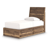 Chirason Brown Storage Youth Panel Bedroom Set with 4 Side Drawers from Ashley - Luna Furniture