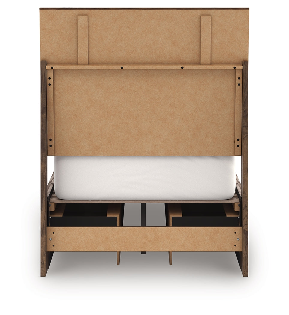 Chirason Twin Panel Bed with Storage, Dresser and Mirror from Ashley Furniture - Luna Furniture