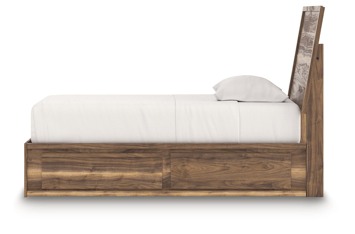 Chirason Twin Panel Bed with Storage, Dresser and Mirror from Ashley Furniture - Luna Furniture