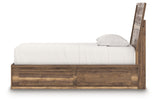 Chirason Twin Panel Bed with Storage, Dresser and Mirror from Ashley Furniture - Luna Furniture