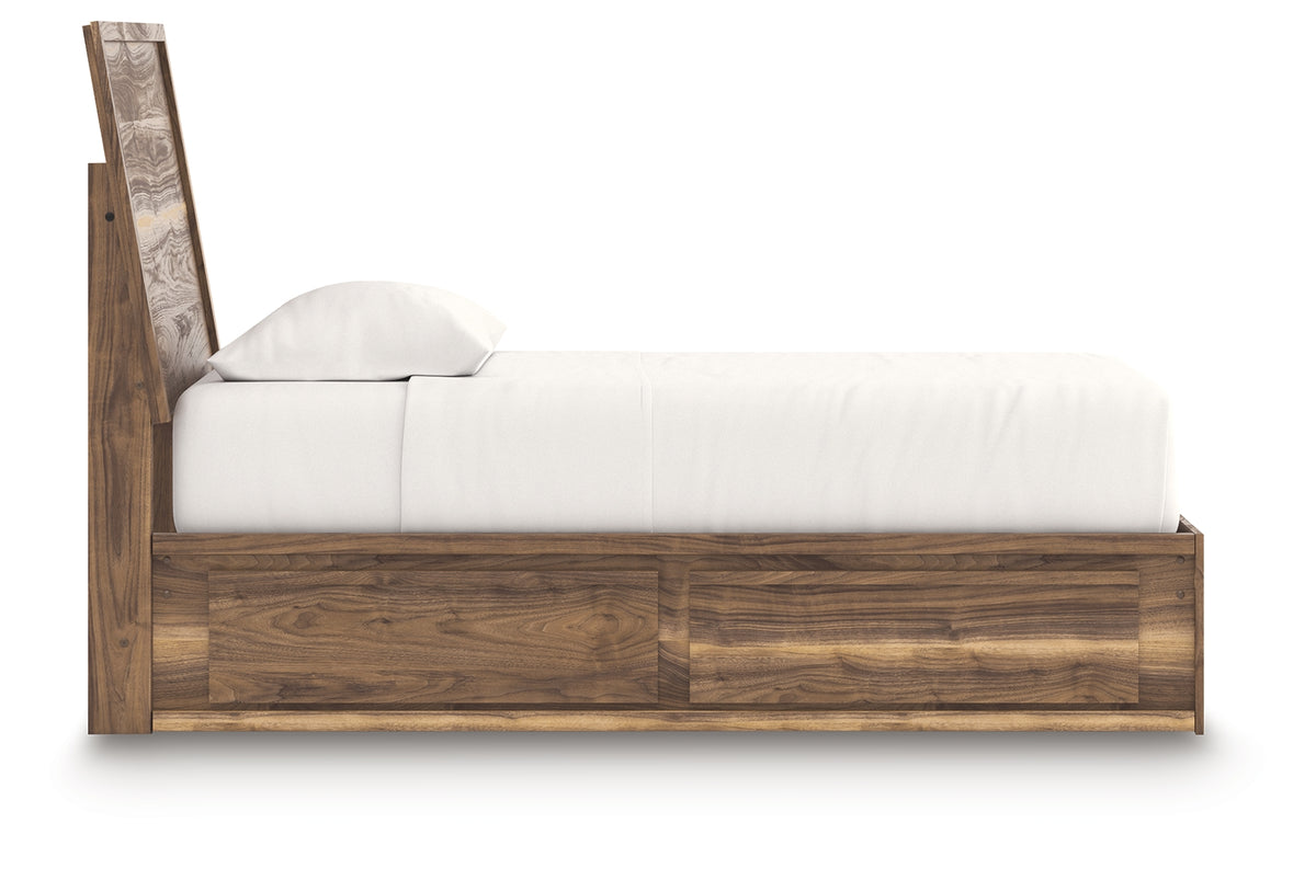 Chirason Twin Panel Bed with Storage, Dresser and Mirror from Ashley Furniture - Luna Furniture