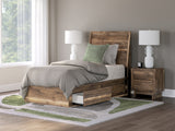 Chirason Twin Panel Bed with Storage, Dresser and Mirror from Ashley Furniture - Luna Furniture