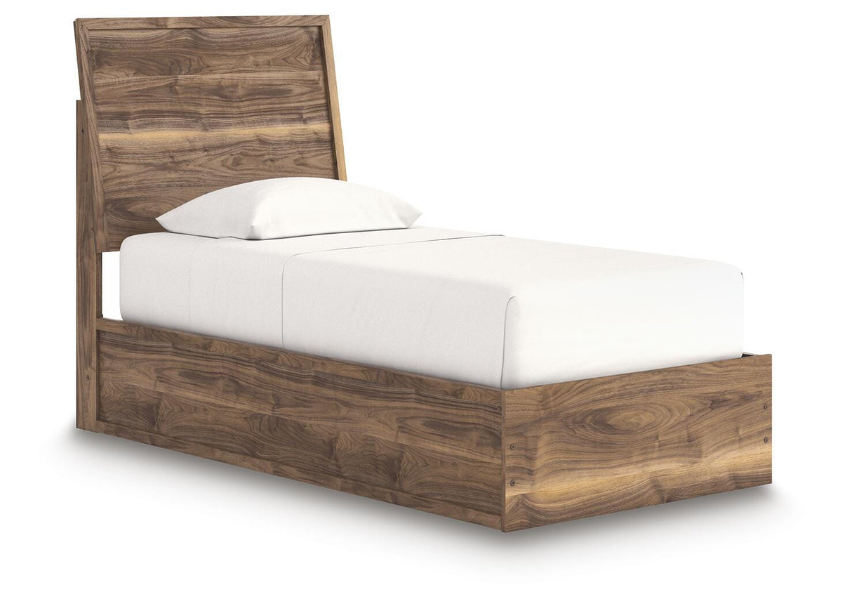 Chirason Twin Panel Platform Bed, Dresser and Mirror from Ashley Furniture - Luna Furniture