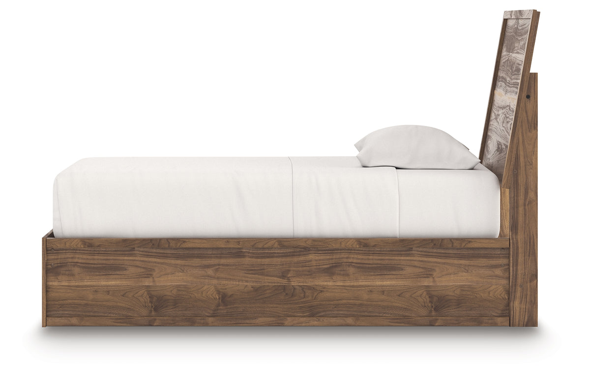 Chirason Twin Panel Platform Bed, Dresser and Mirror from Ashley Furniture - Luna Furniture