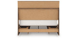 Chirason Brown Queen Panel Bed with Storage from Ashley Furniture - Luna Furniture