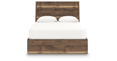 Chirason Brown Queen Panel Bed with Storage from Ashley Furniture - Luna Furniture