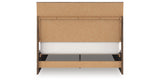 Chirason Brown Queen Bed with Mirrored Dresser from Ashley Furniture - Luna Furniture