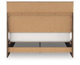 Chirason Brown Queen Bed with Mirrored Dresser from Ashley Furniture - Luna Furniture