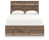 Chirason Brown Queen Bed with Mirrored Dresser from Ashley Furniture - Luna Furniture