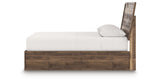 Chirason Brown Queen Bed with Mirrored Dresser from Ashley Furniture - Luna Furniture