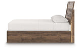Chirason Brown Queen Bed with Mirrored Dresser from Ashley Furniture - Luna Furniture