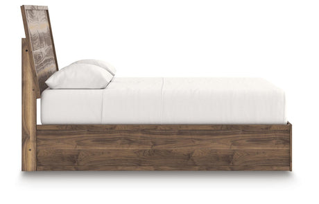 Chirason Brown Queen Bed with Mirrored Dresser from Ashley Furniture - Luna Furniture