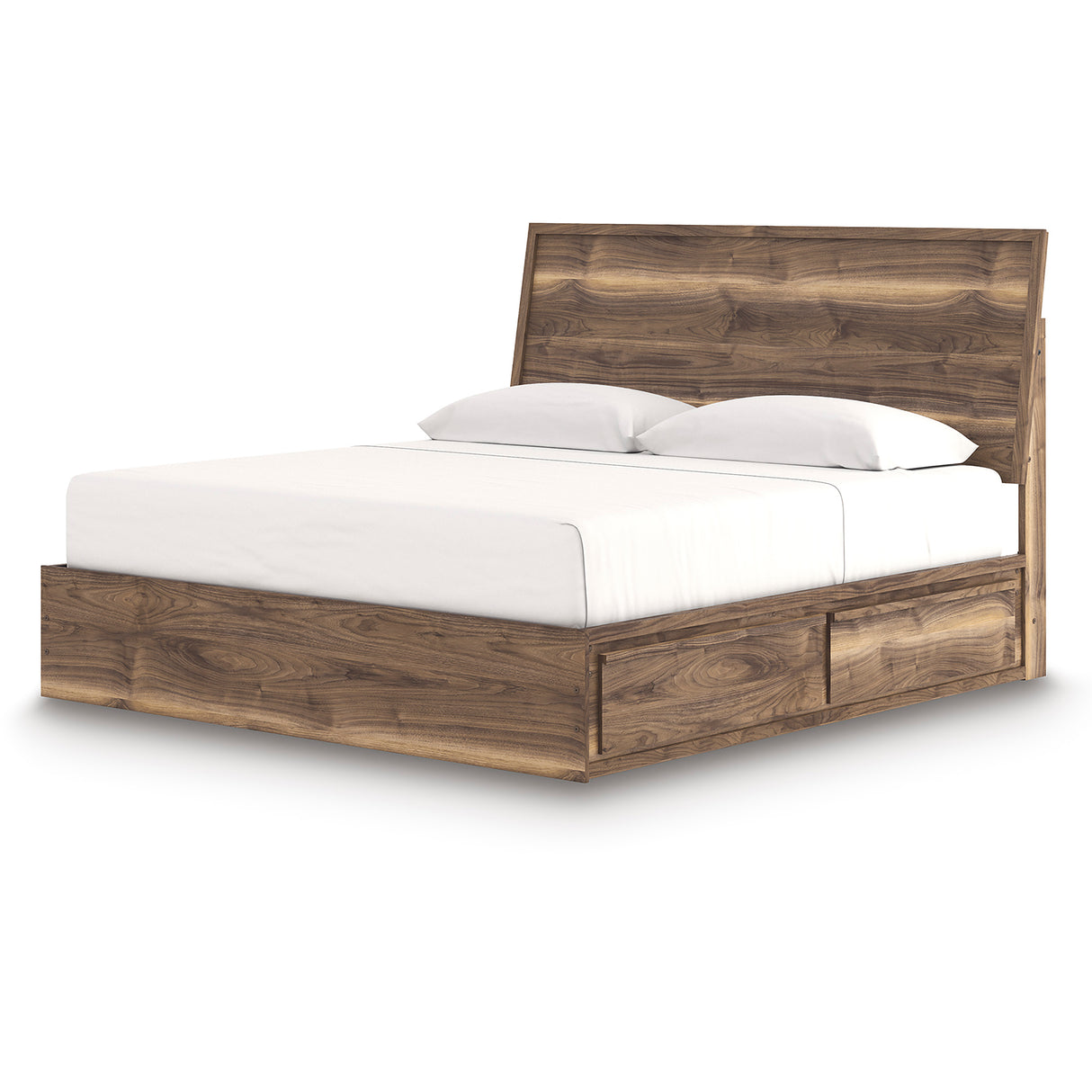 Chirason Brown Storage Panel Bedroom Set with 4 Side Drawers from Ashley Furniture - Luna Furniture