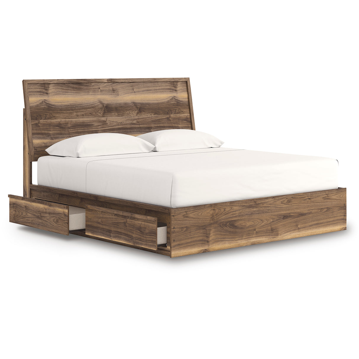Chirason Brown Storage Panel Bedroom Set with 4 Side Drawers from Ashley Furniture - Luna Furniture