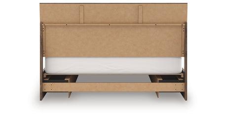 Chirason Brown King Panel Bed with Storage from Ashley Furniture - Luna Furniture